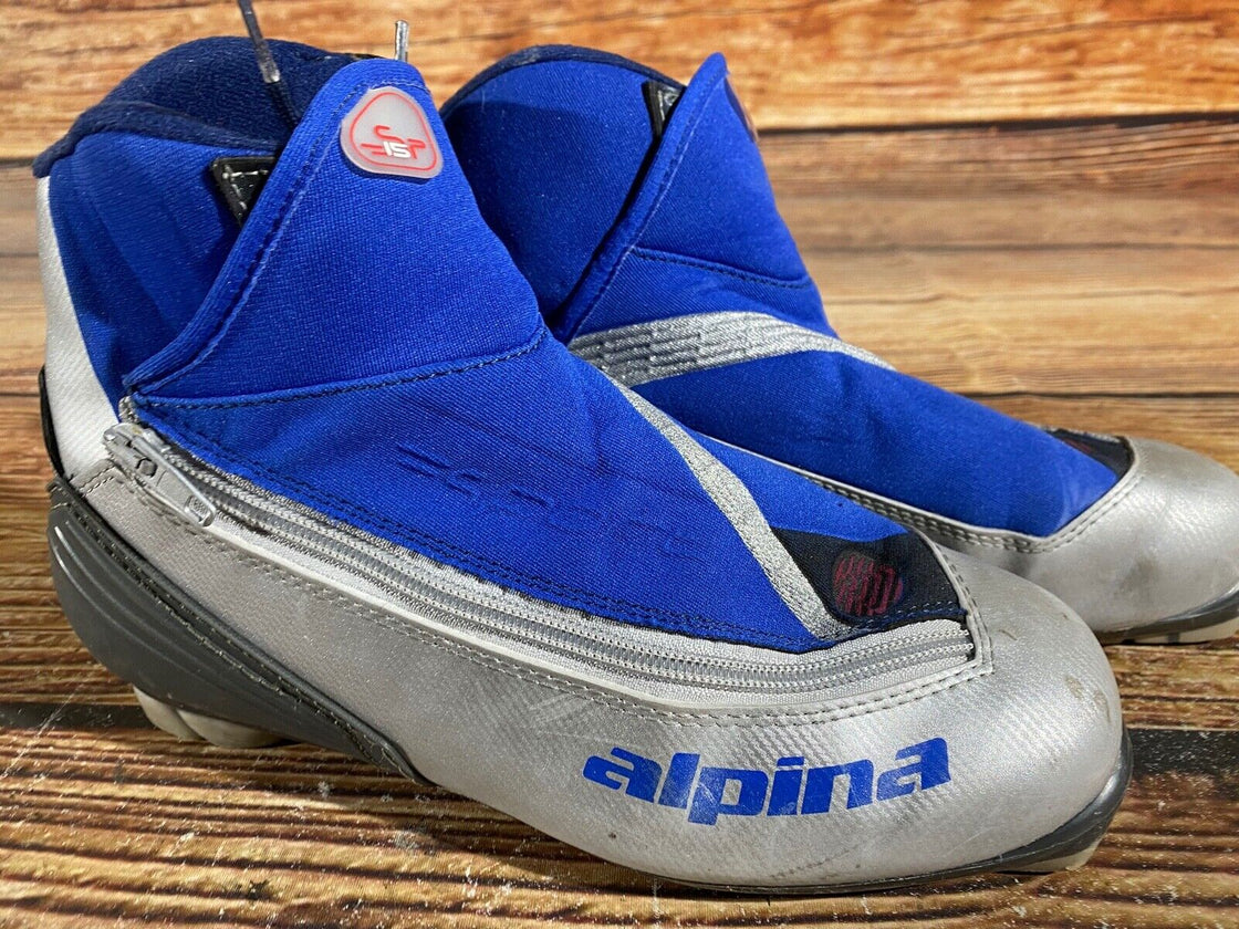 Alpina SP15 Nordic Cross Country Ski Boots Size EU40 US7.5 for NNN