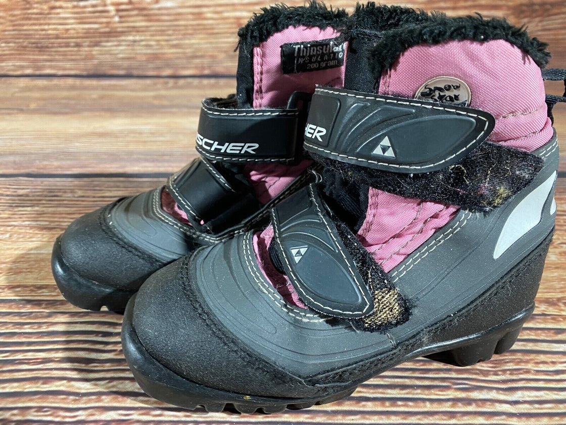 Fischer Snowstar Kids Cross Country Ski Boots Size EU29 US11 NNN F-548