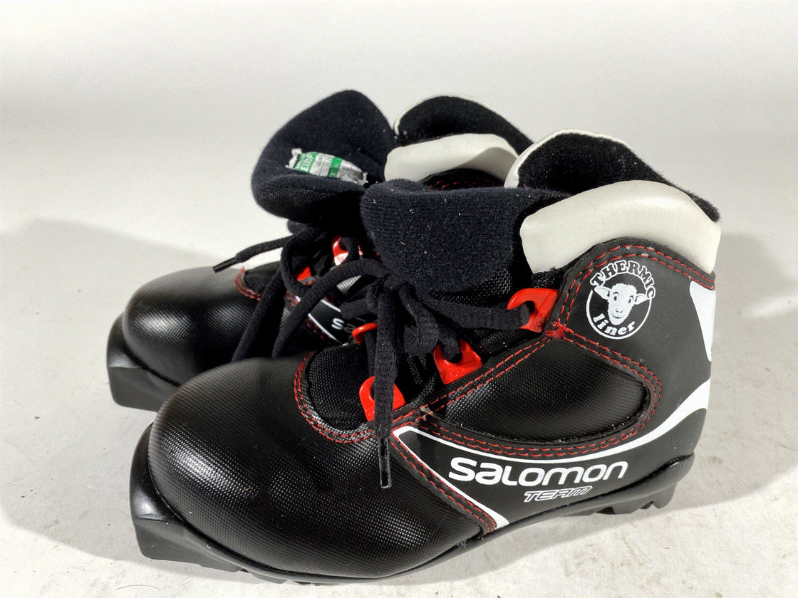 Salomon Kids Nordic Cross Country Ski Boots Size EU30.5 US12K SNS Profil S133