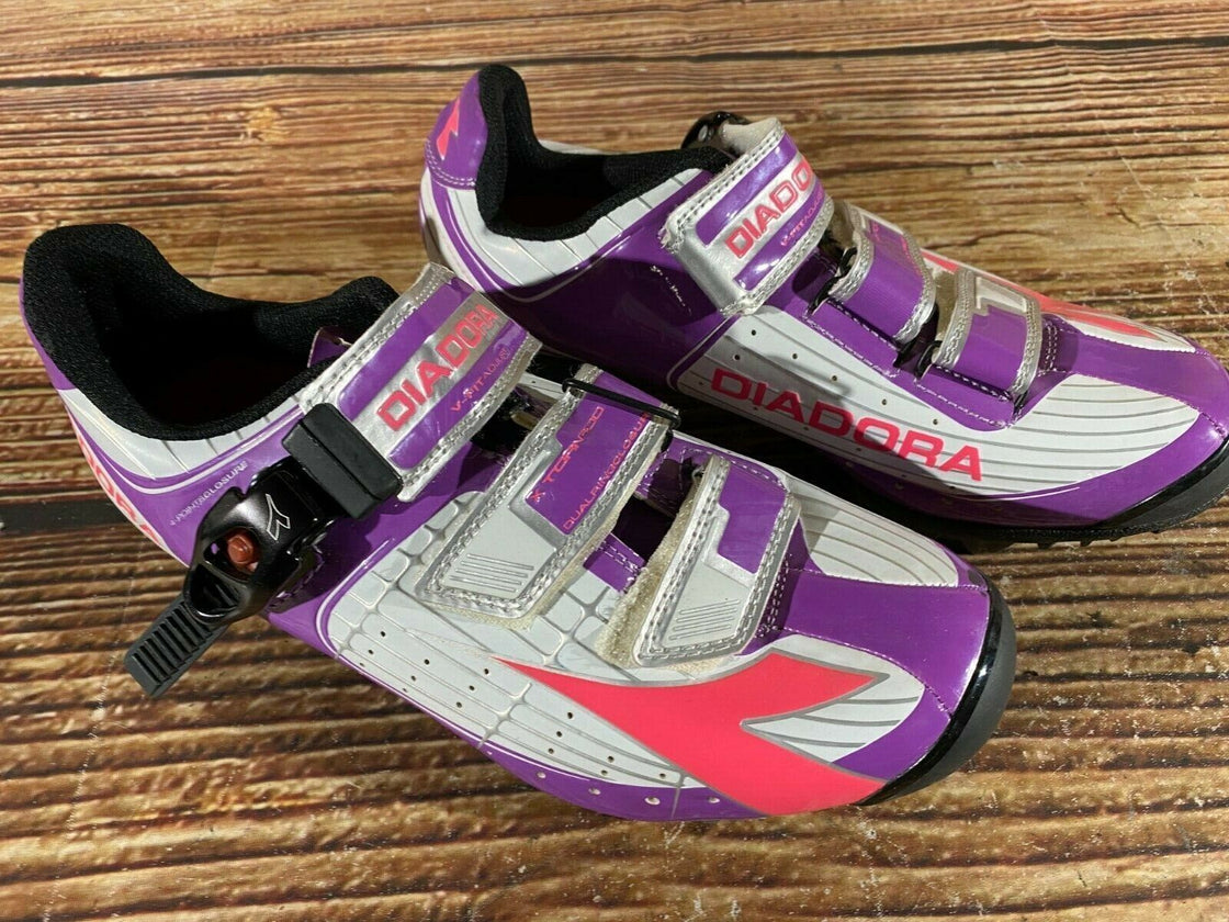 DIADORA X-Tornado Cycling MTB Shoes Mountain Bike Ladies EU39, US8, Mondo 240 D2