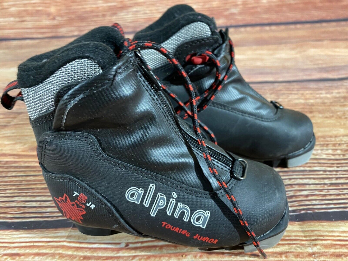 Alpina T5plus Kids Nordic Cross Country Ski Boots Size EU26 US9 NNN A-1308