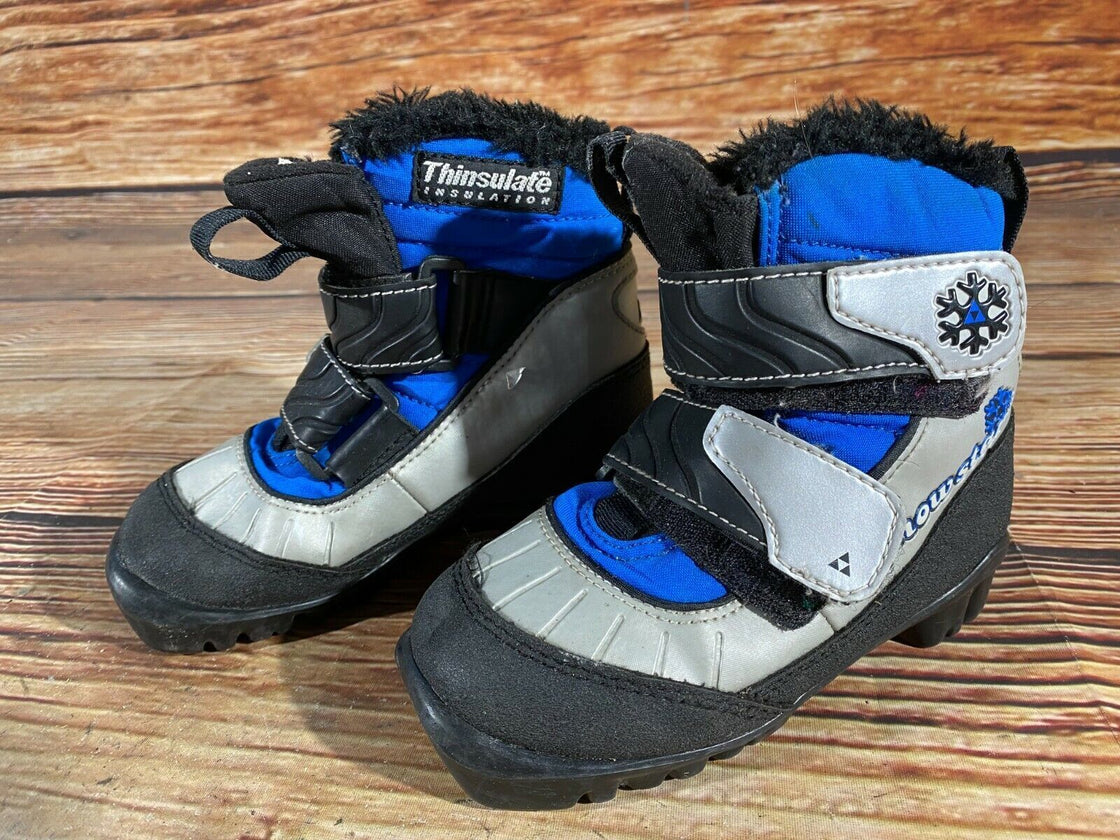 Fischer Snow Star Kids Nordic Cross Country Ski Boots Size EU27 US9.5 NNN F-212