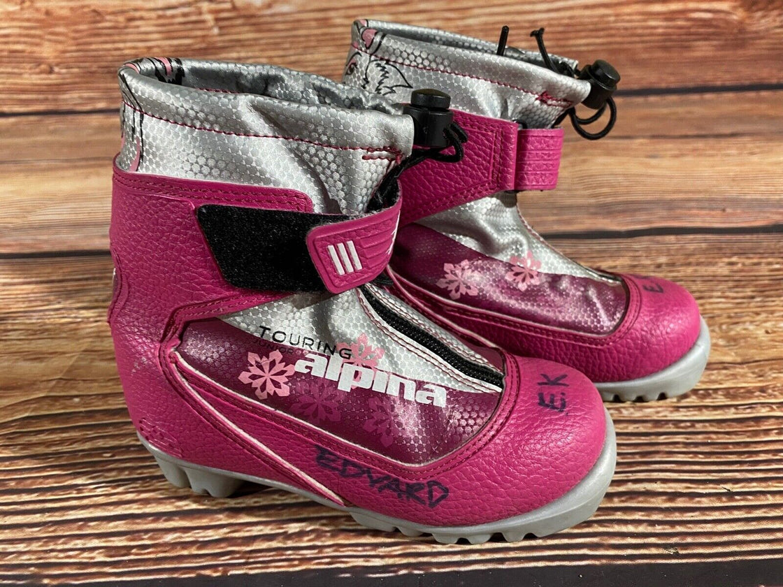 Alpina Frost Kids Nordic Cross Country Ski Boots Size EU29 US11 NNN A-1190