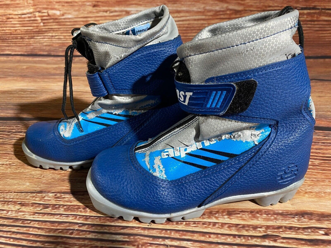 Alpina Frost Kids Nordic Cross Country Ski Boots Size EU33 US2 NNN A-1257