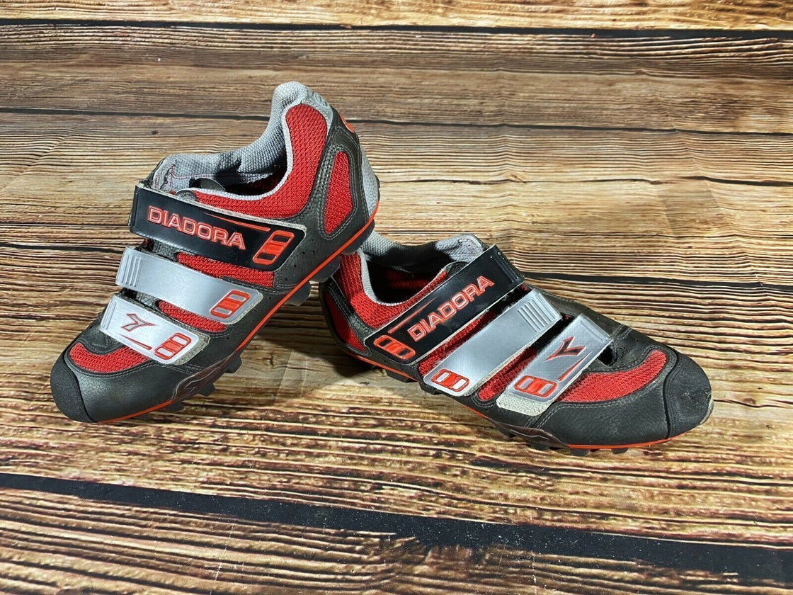 DIADORA Cycling MTB Shoes Mountain Biking Boots Size EU 41 with SPD Cleats