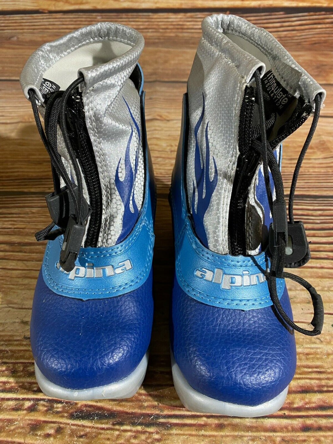 Alpina Frost Kids Nordic Cross Country Ski Boots Size EU28 US10.5 for NNN A-76