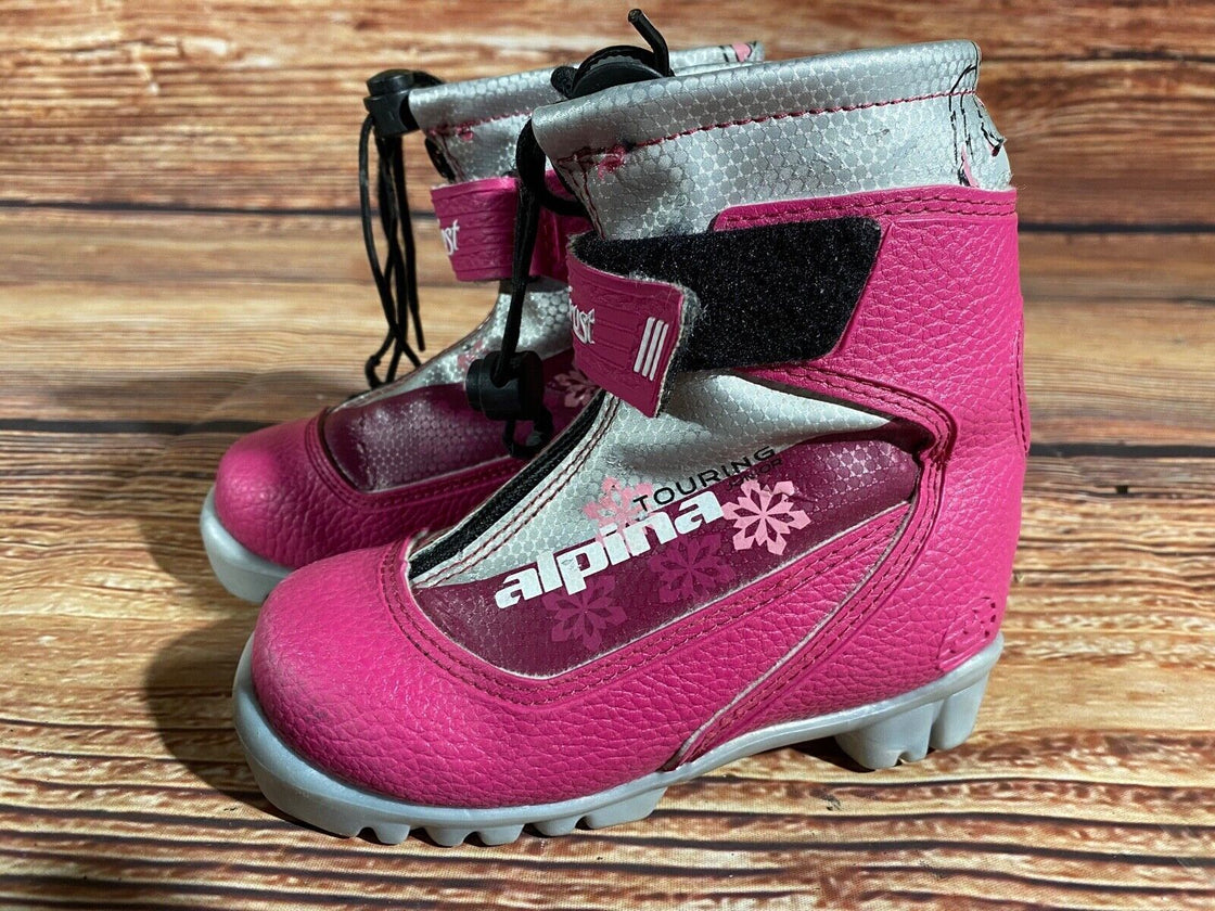 Alpina Frost Kids Nordic Cross Country Ski Boots Size EU28 U10.5 NNN A-1133