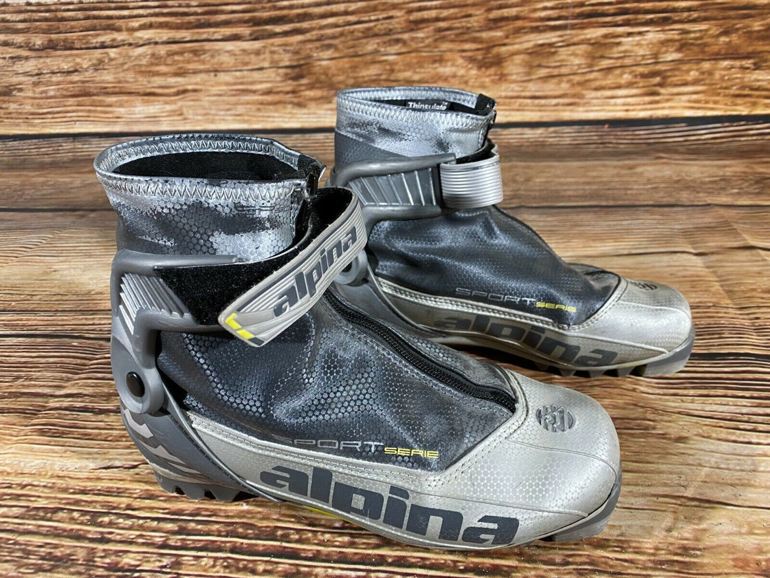 Alpina SR30 Combi Nordic Cross Country Ski Boots Size EU39 US7 NNN bindings