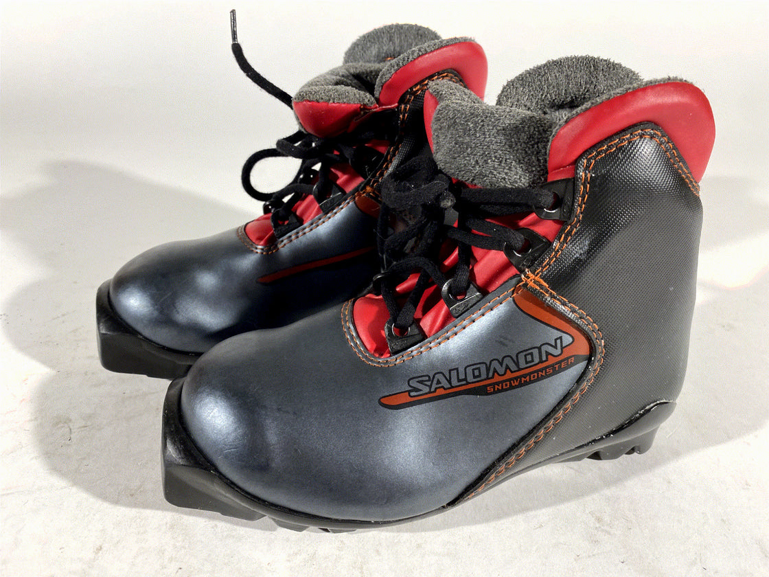 Salomon Kids Nordic Cross Country Ski Boots Size EU30.5 US12K SNS Profil S124