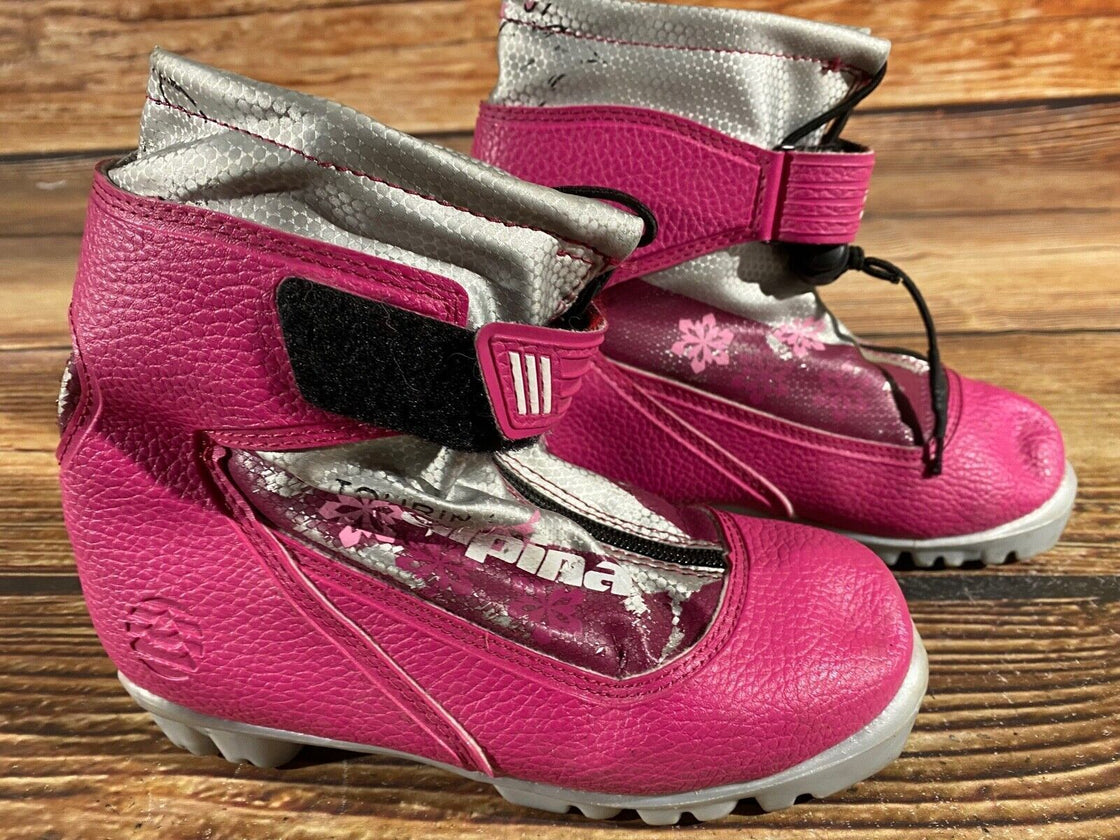 Alpina Frost Kids Nordic Cross Country Ski Boots Size EU33 US2 NNN A-816