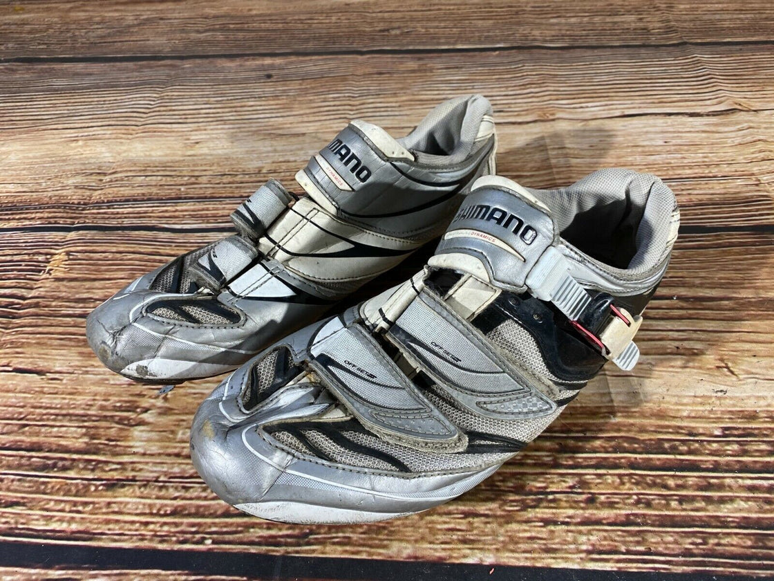 SHIMANO R133L Road Cycling Shoes Clipless Biking Boots Size EU 45 with Cleats