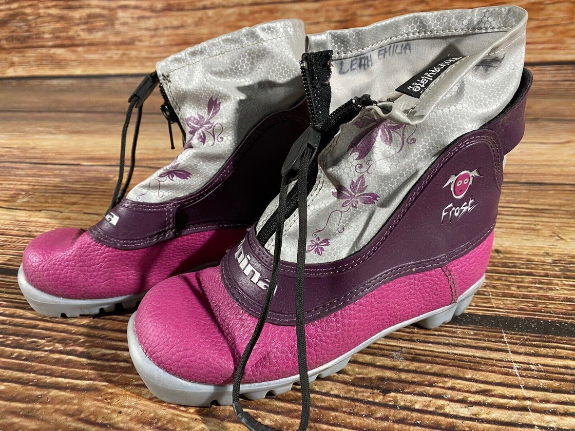 Alpina Frost Jr Nordic Cross Country Ski Boots Kids Size EU31 US12.5 NNN A-634