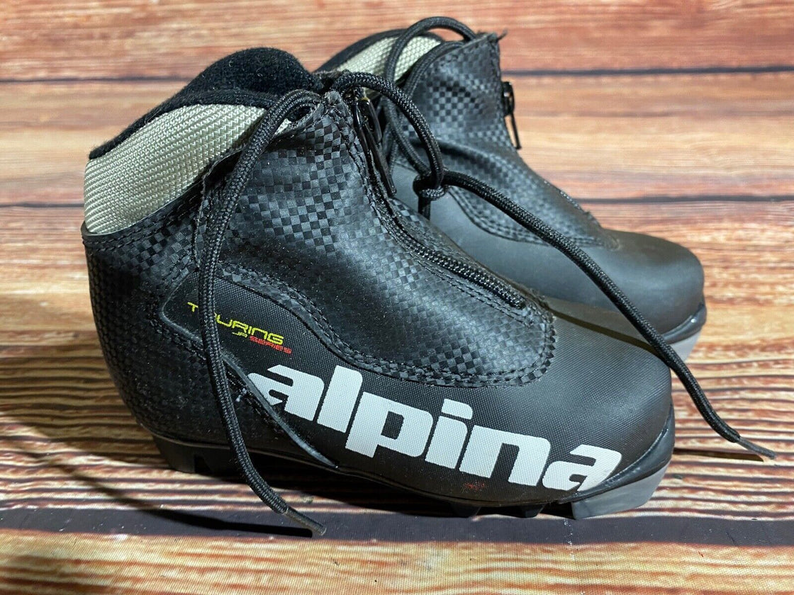 Alpina Touring Kids Nordic Cross Country Ski Boots Size EU28 US10.5 NNN A-1320