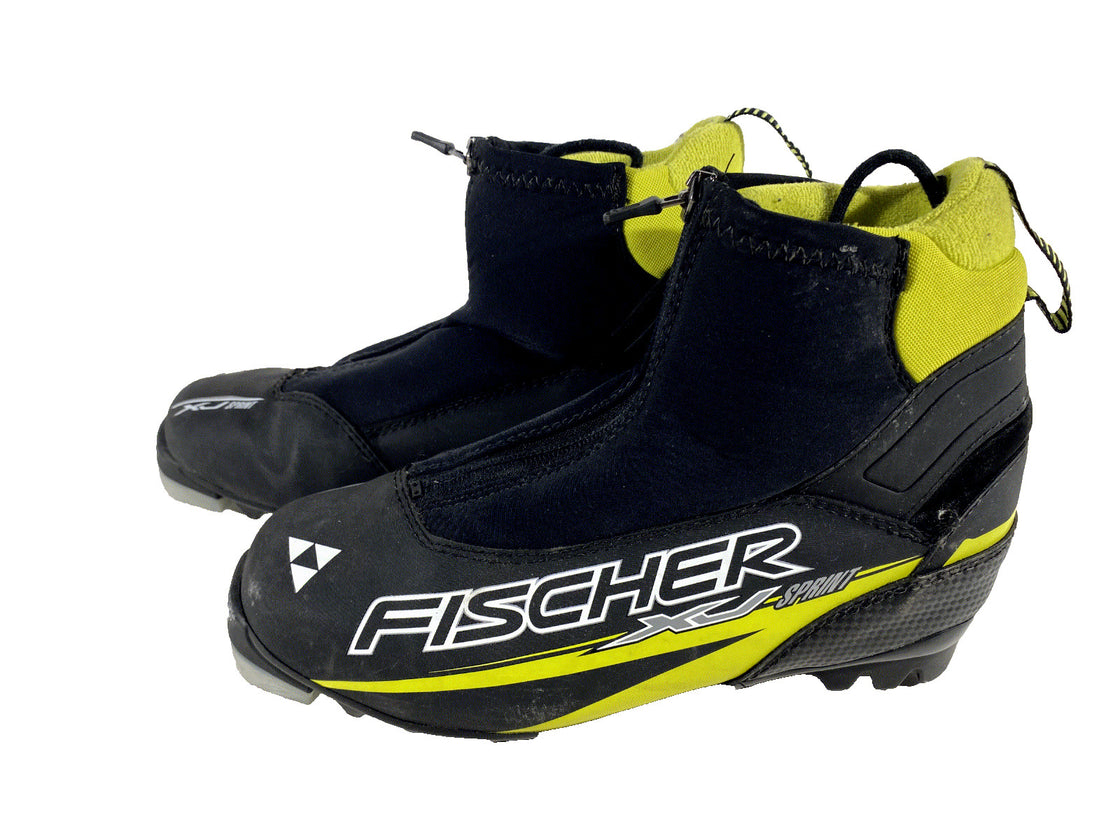 Fischer XJ Sprint Nordic Cross Country Classic Ski Boots Size EU40 US7.5 NNN 190