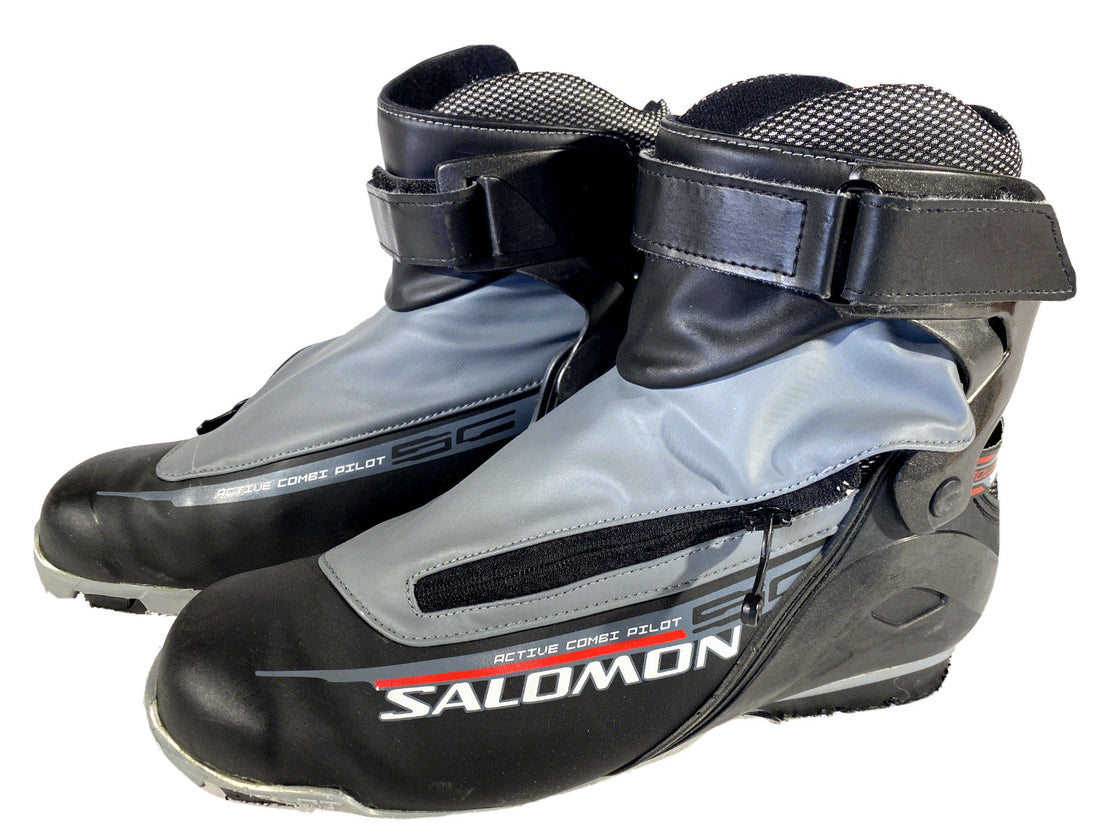 SALOMON R Combi Nordic Cross Country Ski Boots Size EU46 US11.5 SNS Pilot