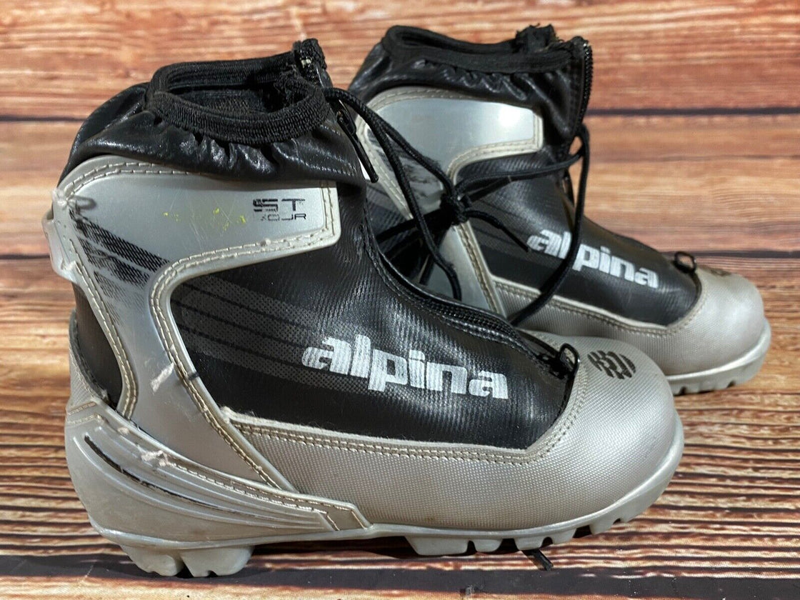 Alpina ST30jr Kids Nordic Cross Country Ski Boots Size EU31 US12.5 NNN A-1280