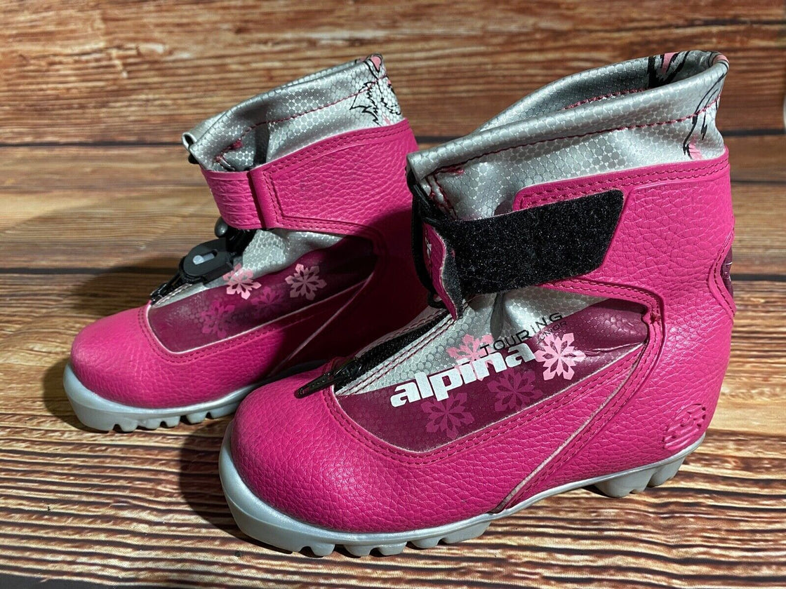 Alpina Frost Kids Nordic Cross Country Ski Boots Size EU30 US12 NNN A-1348