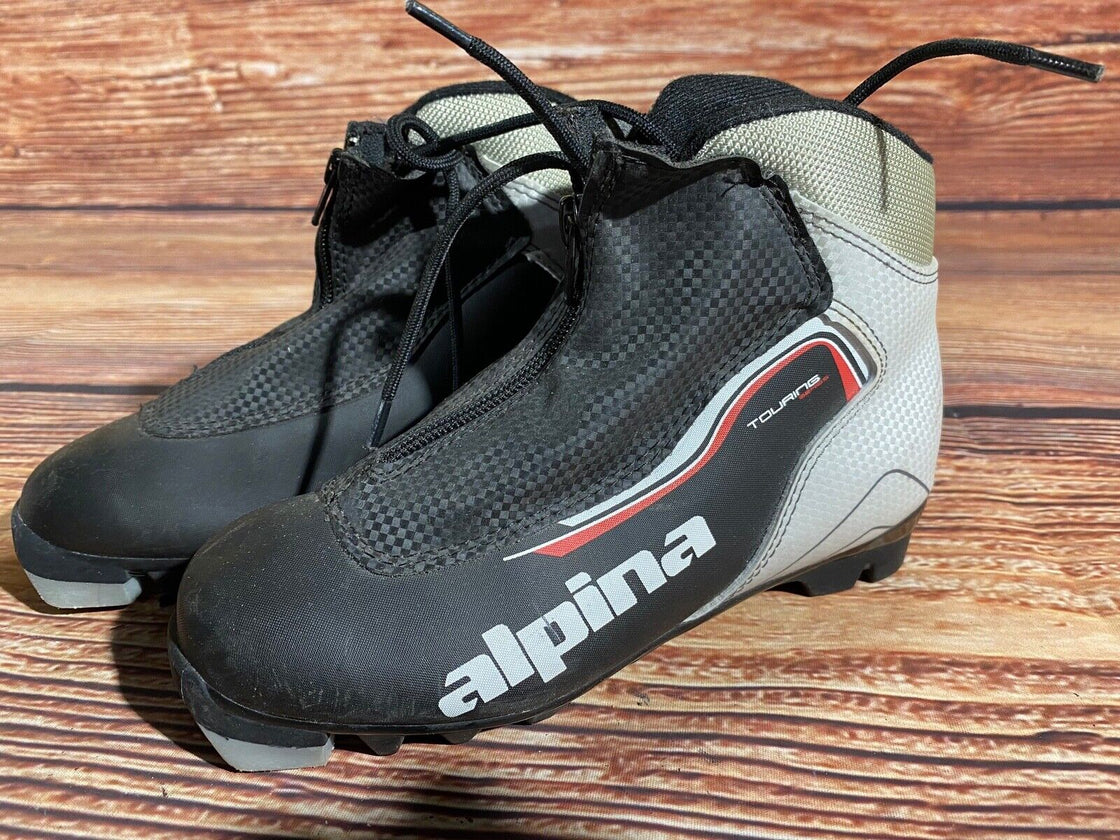 Alpina Touring Kids Nordic Cross Country Ski Boots Size EU35 US3.5 NNN A-1316