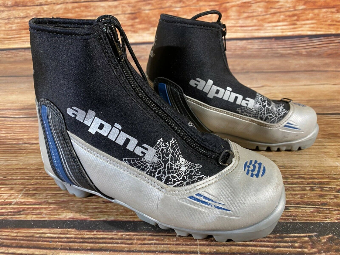 Alpina ST10jr Kids Nordic Cross Country Ski Boots Size EU34 US3 for NNN A-100