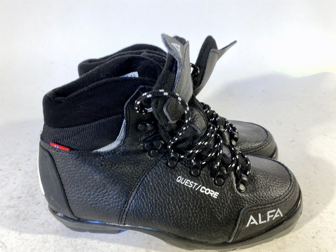 Alfa Quest Back Country Nordic Cross Country Ski Boots Size EU37 US6.5 NNNBC 401