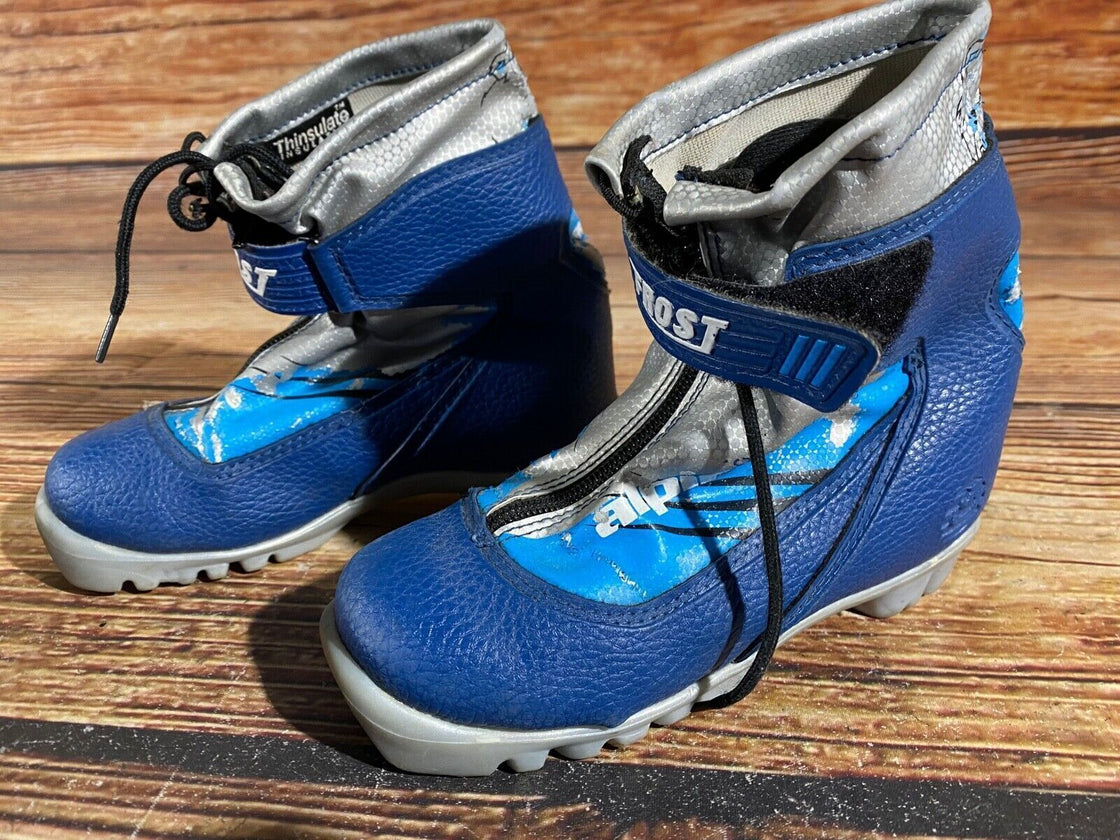 Alpina Frost Kids Nordic Cross Country Ski Boots Size EU31 US12.5 NNN A-789