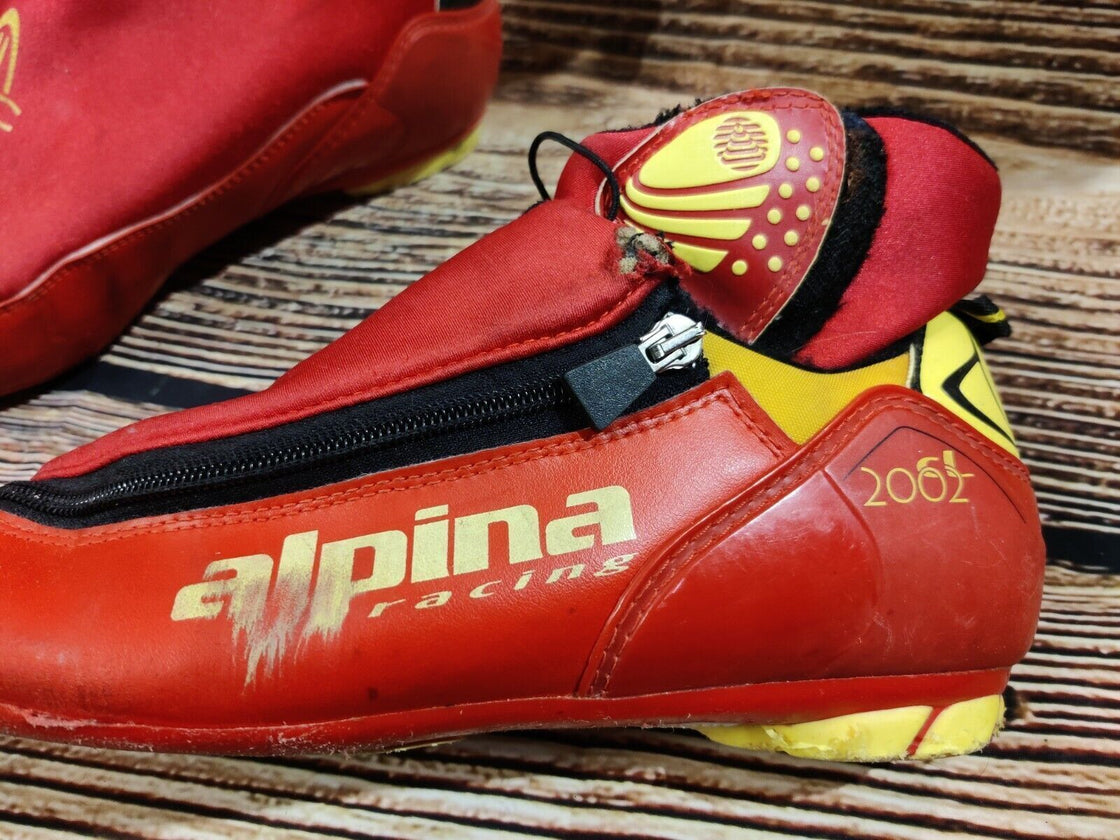 Alpina Racing Nordic Cross Country Ski Boots Size EU43  US9.5 NNN Rottefella