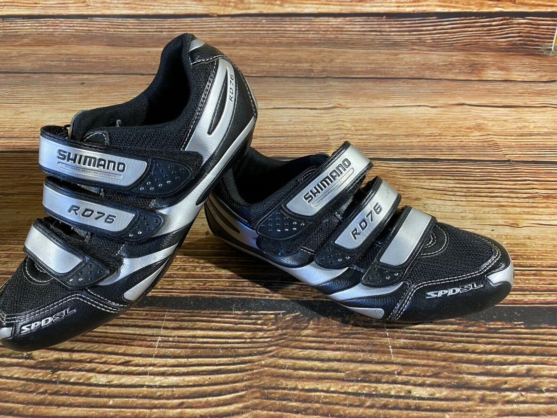 SHIMANO R076 Road Cycling Shoes Biking Boots 3 Bolts Size EU41, US7.6