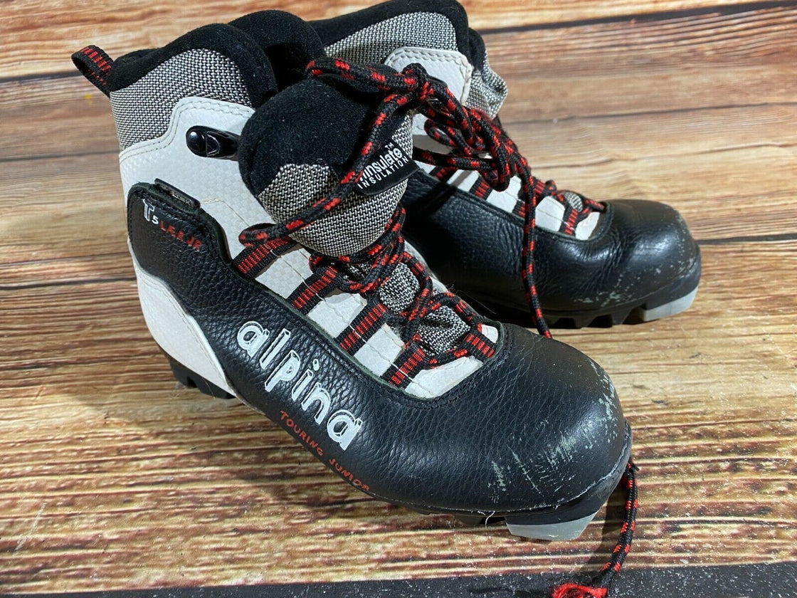 Alpina T5 Kids Nordic Cross Country Ski Boots Size EU25 US8.5 for NNN A-275