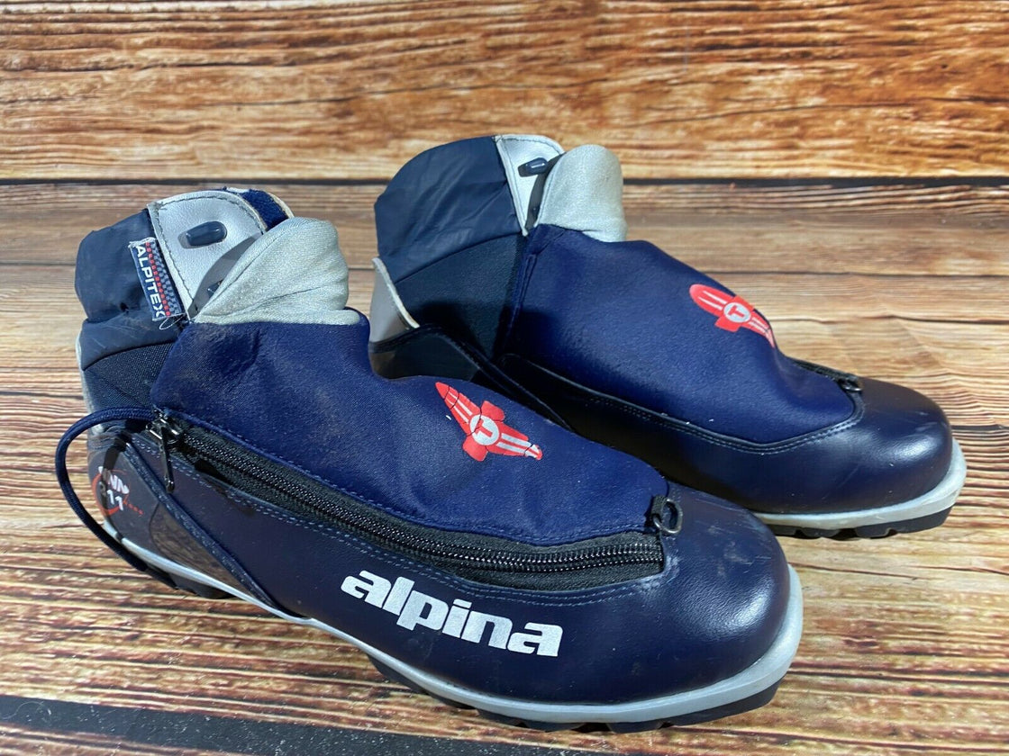 Alpina 311 Nordic Cross Country Ski Boots Size EU43 US9.5 NNN