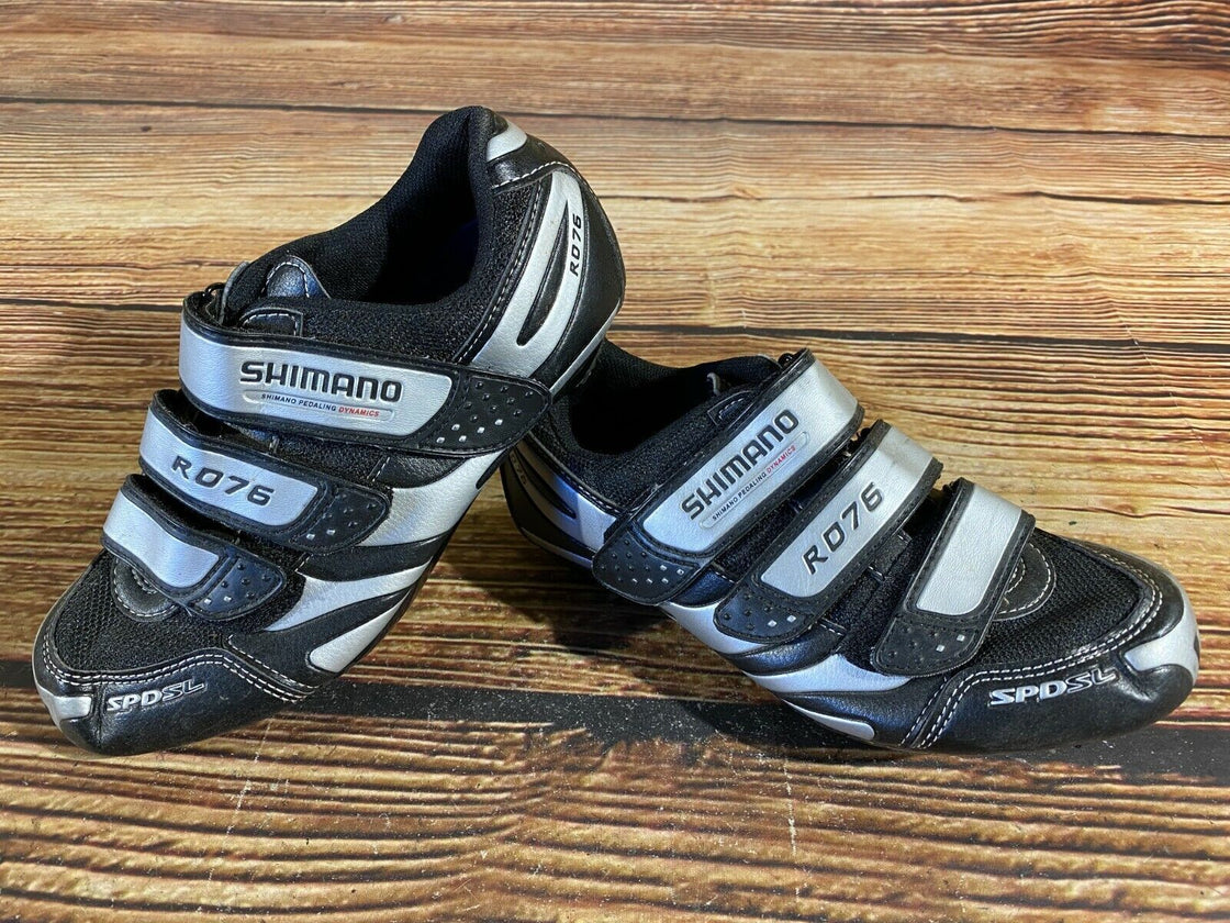 SHIMANO R076 Road Cycling Shoes Biking Boots 3 Bolts Size EU38, US5.2