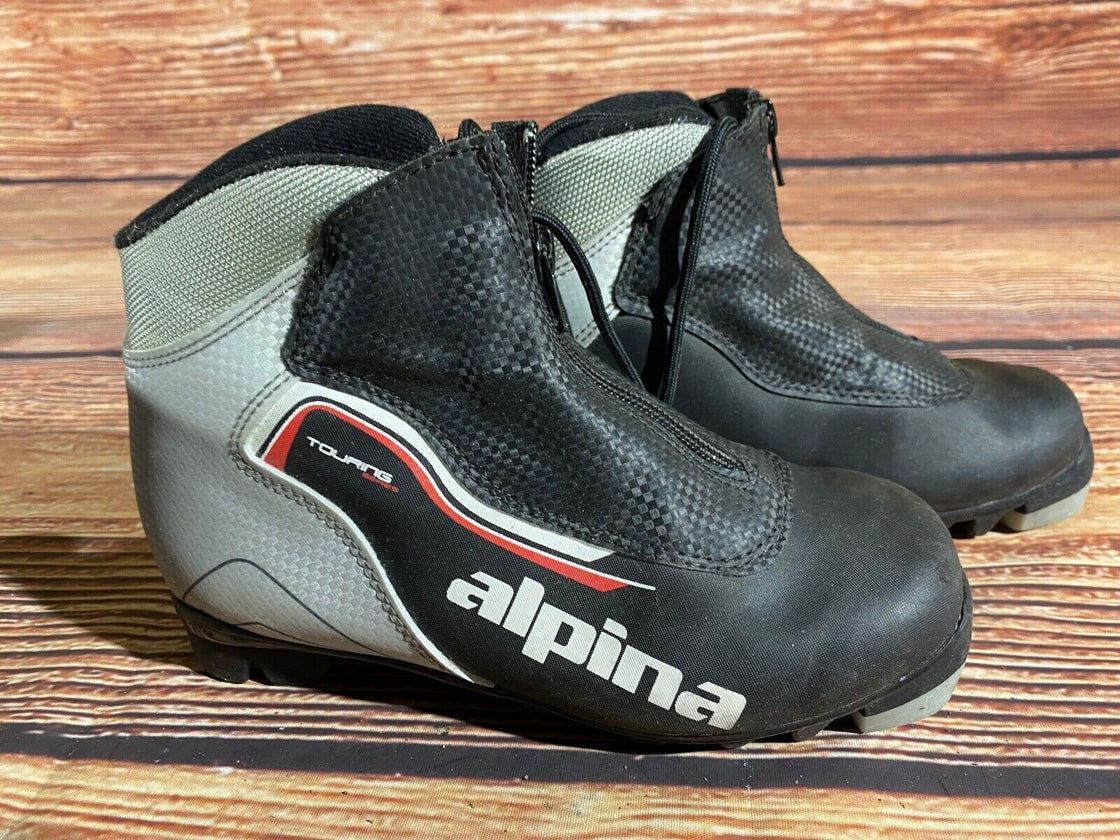 Alpina Touring Kids Nordic Cross Country Ski Boots Size EU35 US3.5 NNN A-1321