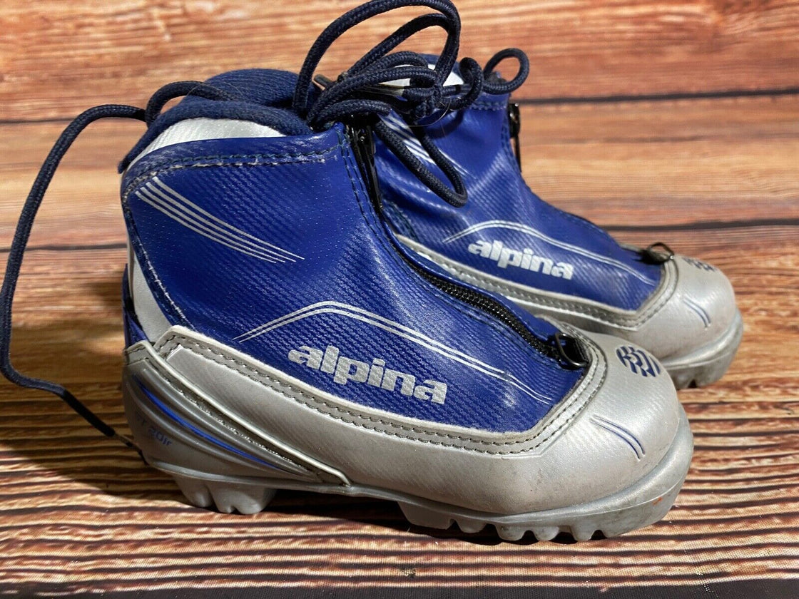 Alpina ST20 jr Kids Nordic Cross Country Ski Boots Size EU27 US9.5 NNN A-1229
