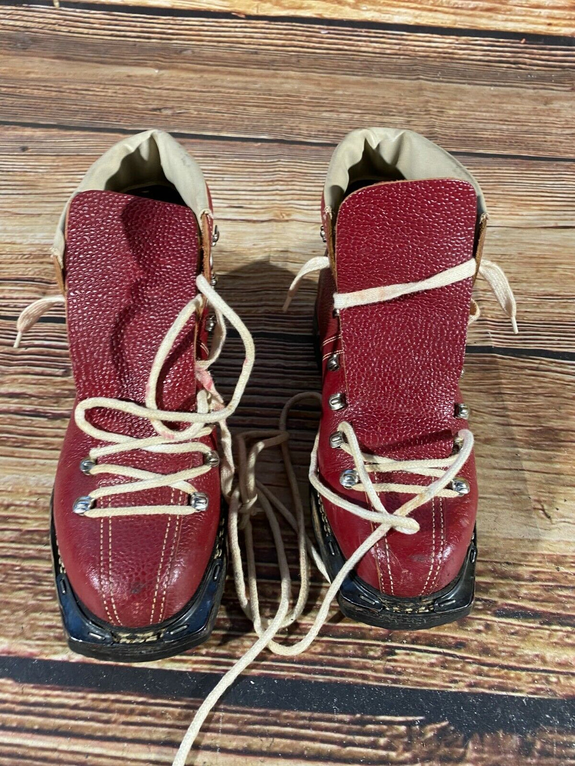 Vintage Cross Country Ski Boots Kandahar Old Cable Binding EU37 US5