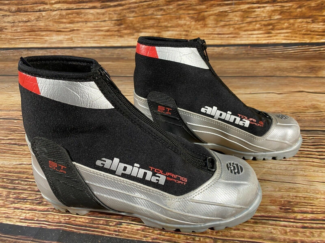 Alpina ST10 JR Nordic Cross Country Ski Boots Size EU35 US3.5 NNN bindings