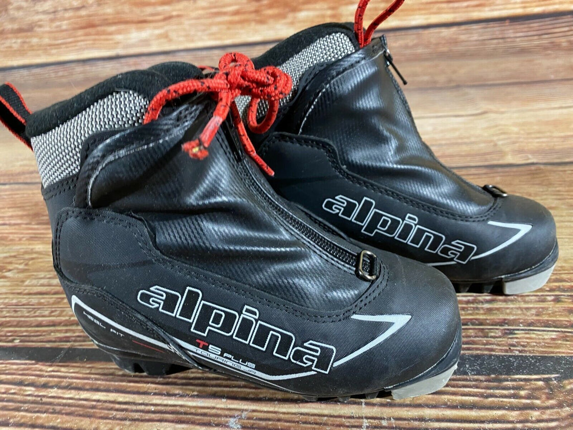 Alpina T5 Plus Kids Nordic Cross Country Ski Boots Size EU29 US11 for NNN A-419