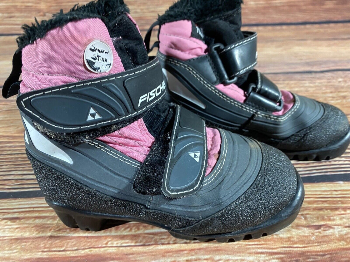 Fischer Snowstar Kids Cross Country Ski Boots Size EU28 US10.5 NNN F-552