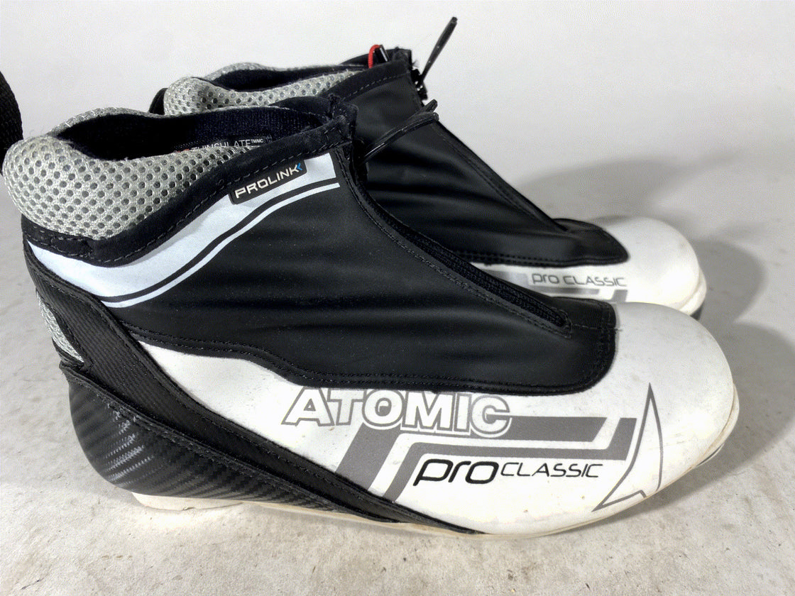 Atomic Pro Classic Nordic Cross Country Ski Boots Size EU38 US6.5 NNN Prolink