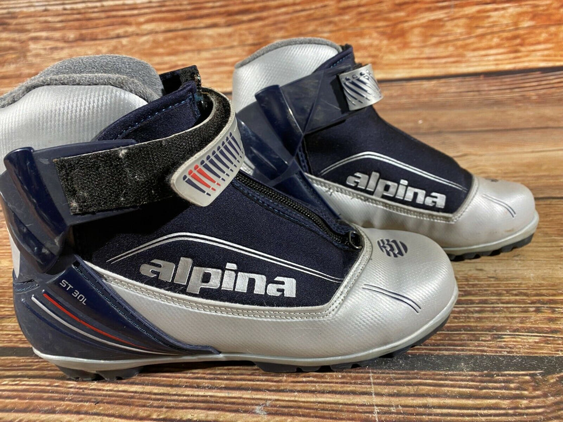 Alpina ST30L Nordic Cross Country Ski Boots Size EU39 US7 for NNN