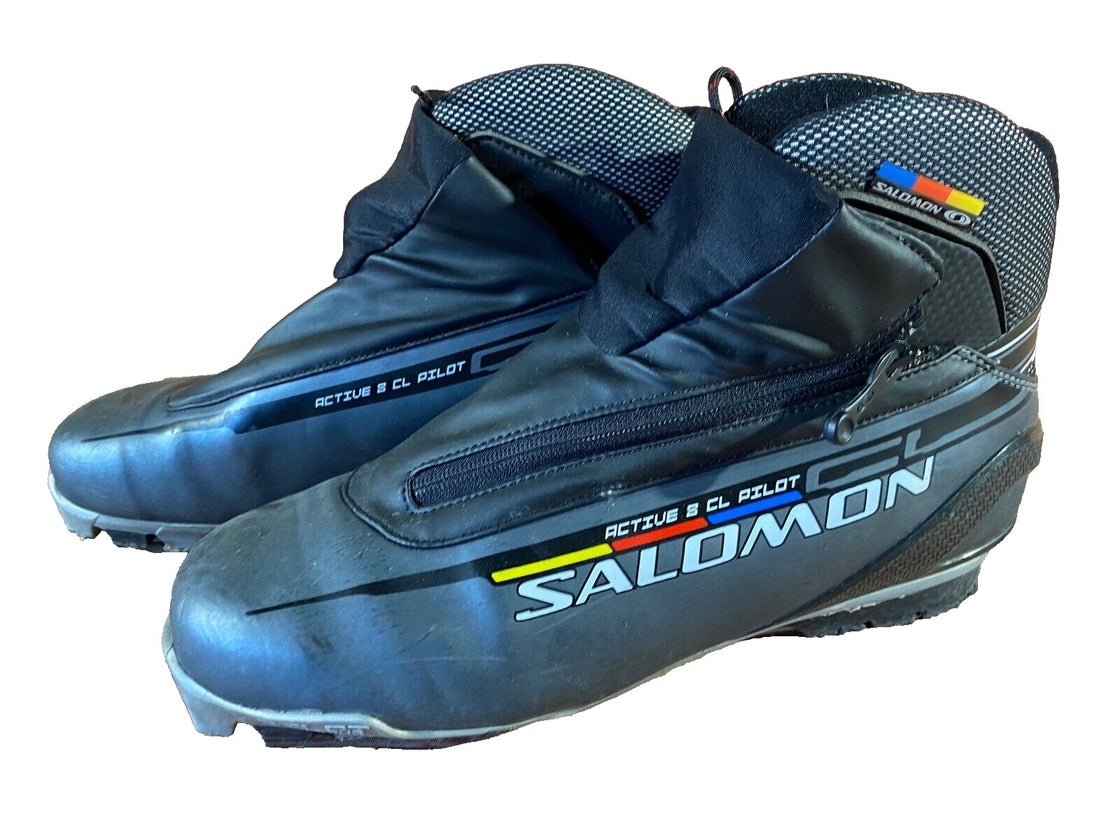 SALOMON Active 8CL Cross Country Ski Boots Size EU44 US10 SNS Pilot