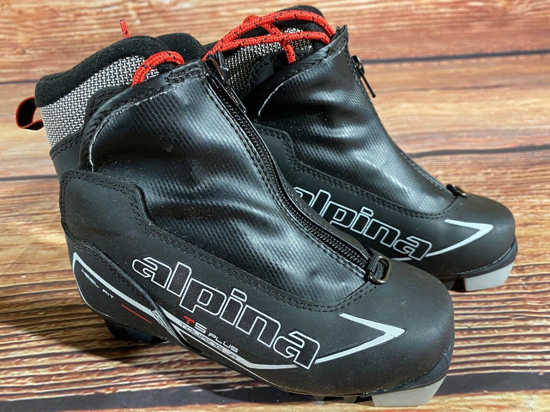 Alpina T5plus Kids Nordic Cross Country Ski Boots Size EU31 US12.5 NNN A-1306