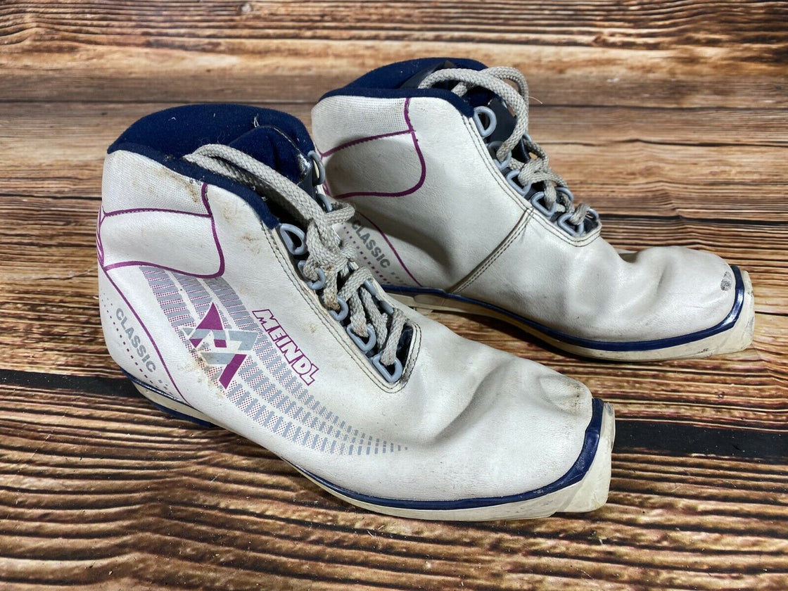 Meindl Classic Nordic Cross Country Ski Boots Size EU39 US7 SNS Profil