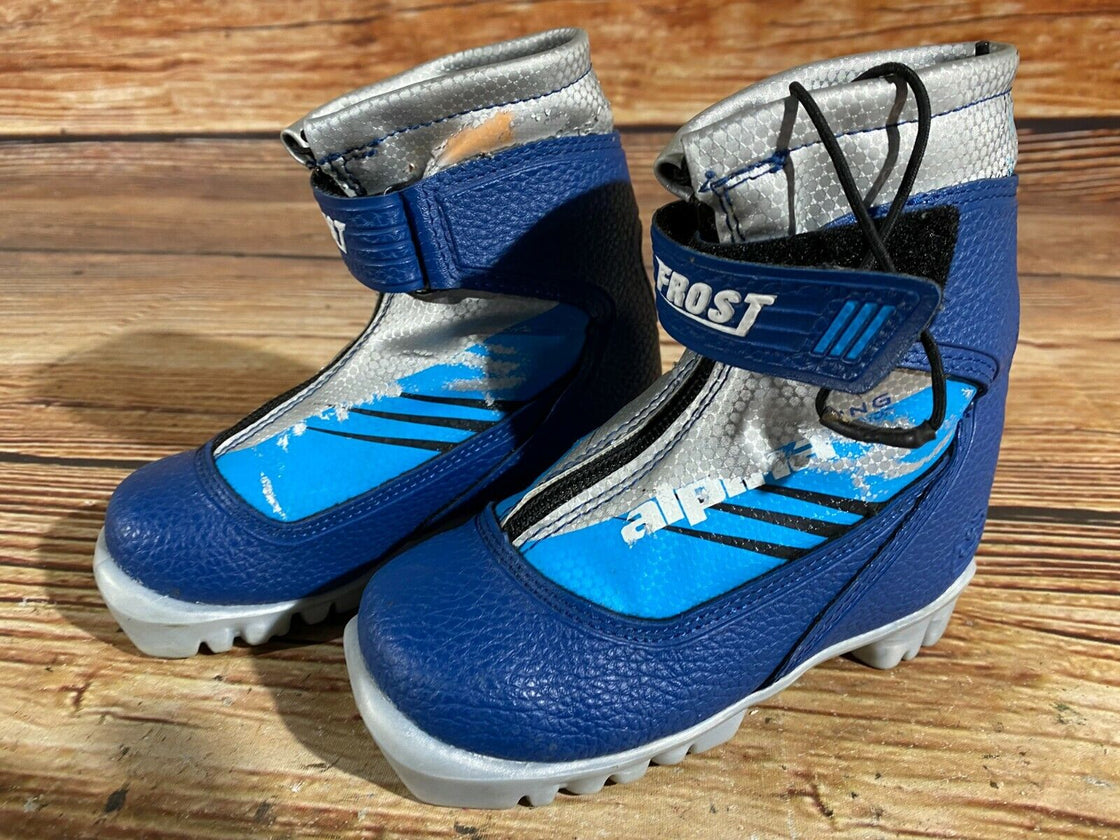 Alpina Frost Kids Nordic Cross Country Ski Boots Size EU26 US9 for NNN A-427