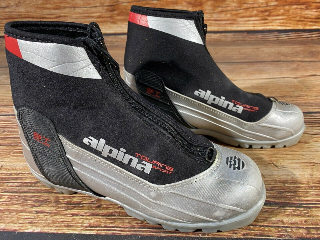 Alpina ST10 jr Nordic Cross Country Ski Boots Size EU37 US5 NNN bindings 741