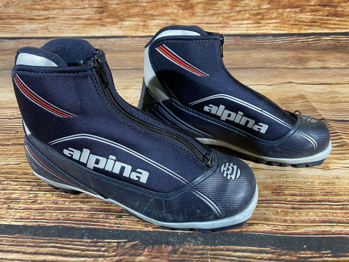 Alpina ST20 Nordic Cross Country Ski Boots Size EU39 US7 NNN bindings 832