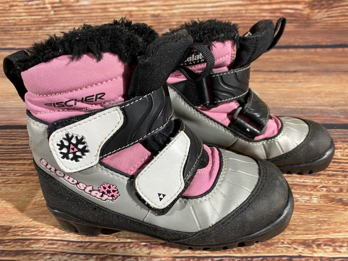 Fischer Snowstar Kids Nordic Cross Country Ski Boots Size EU31 US12.5 NNN F-368