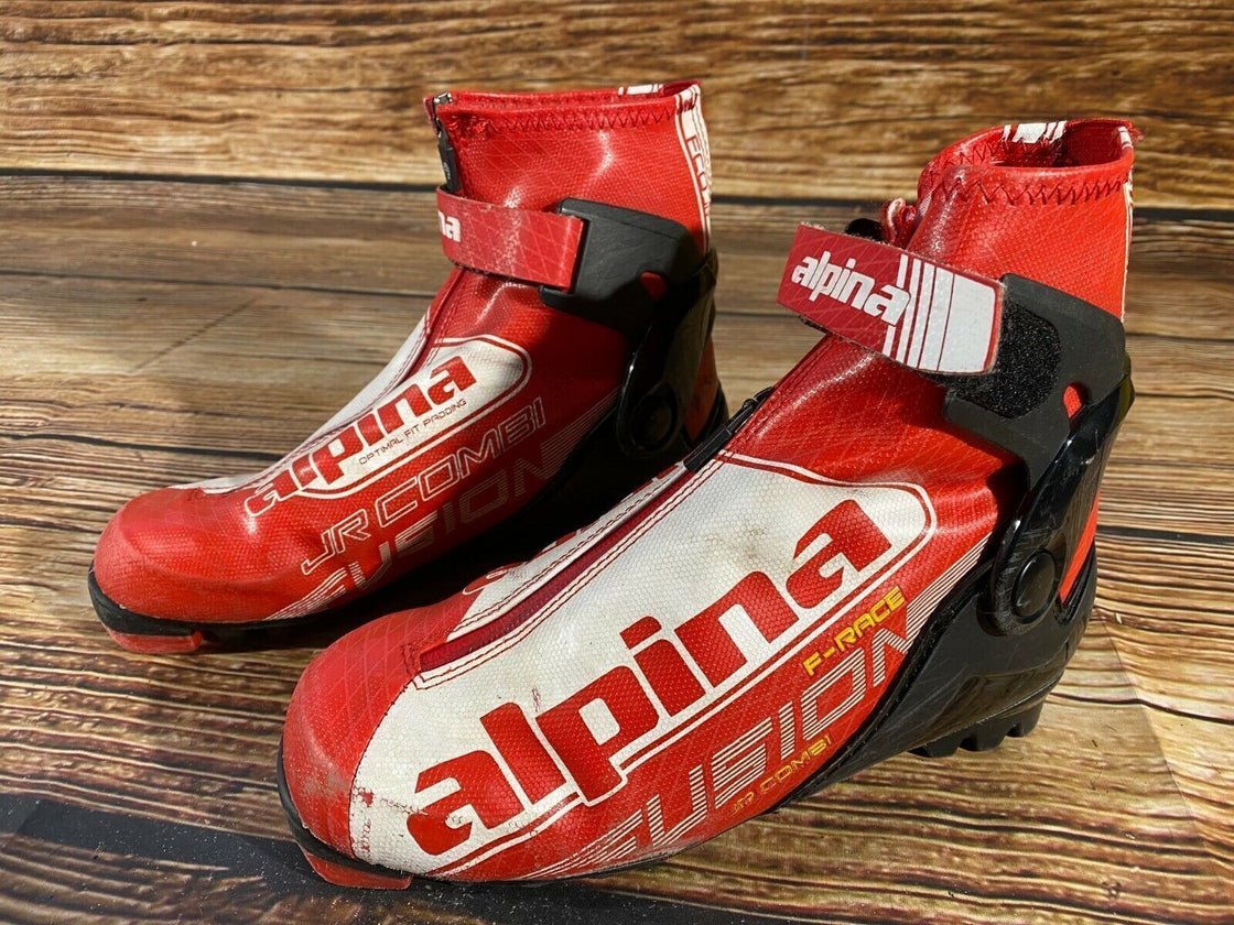 Alpina F-Race Combi Nordic Cross Country Ski Boots Size EU39 US7 NNN bindings