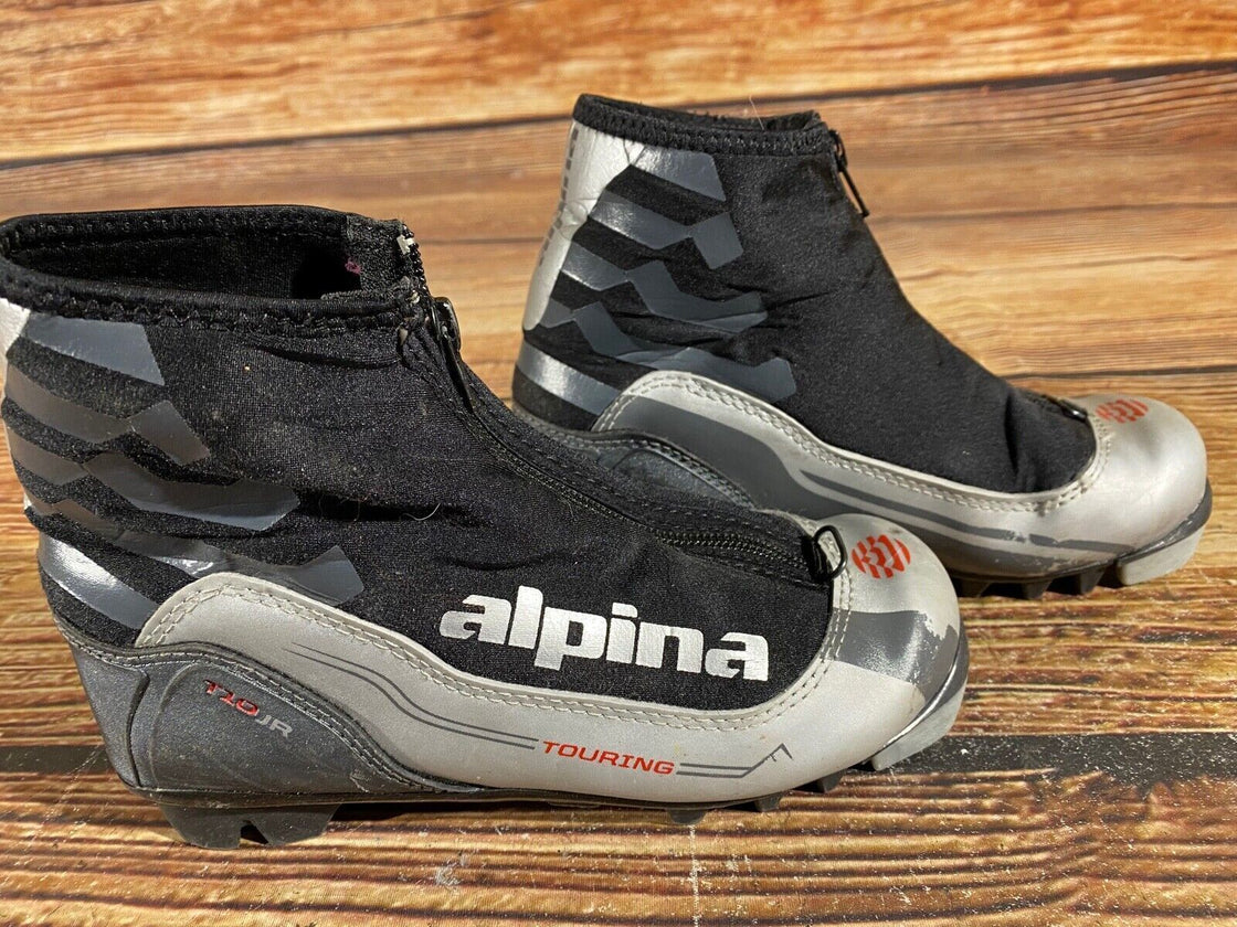 Alpina T10jr Nordic Cross Country Ski Boots Kids Size EU34 US3 for NNN A-611