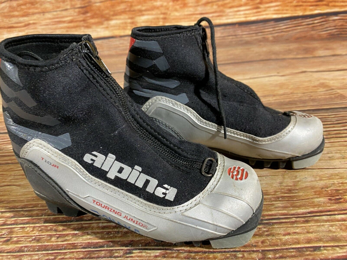 Alpina T10j Kids Nordic Cross Country Ski Boots Size EU30 US12 for NNN A-405