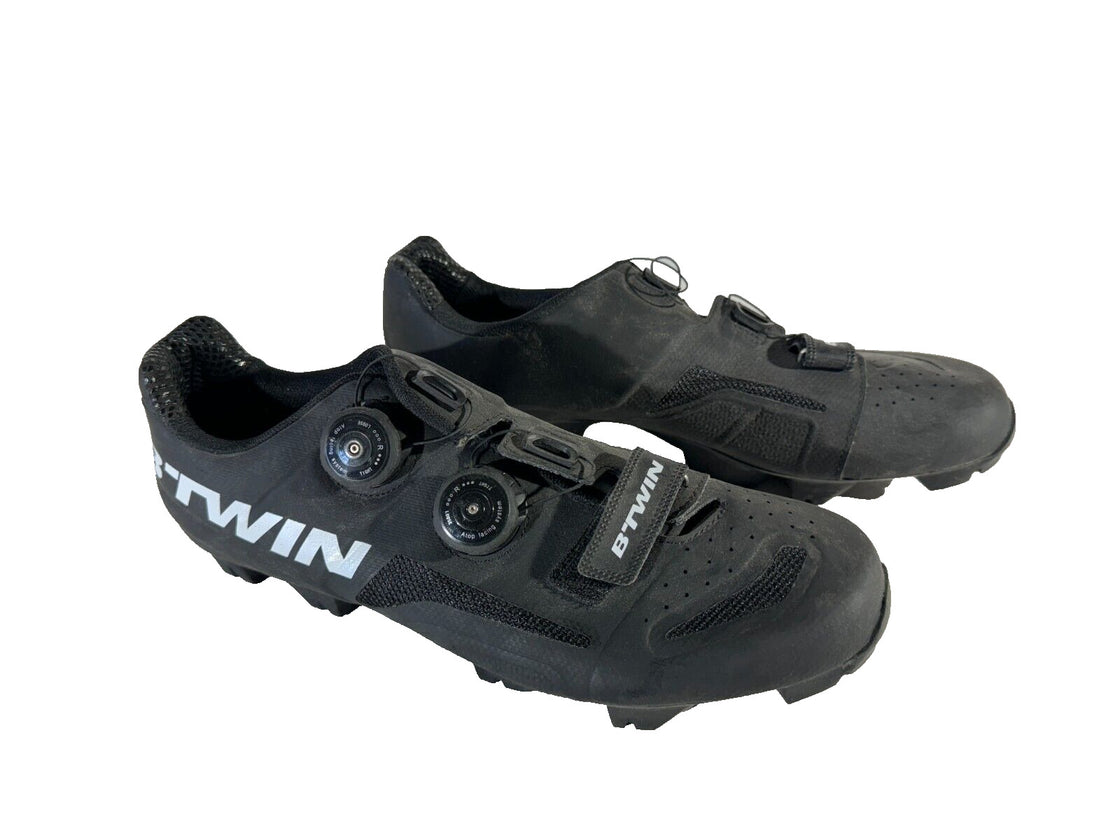 BTWIN Carbon Cycling MTB Shoes Mountain Bike Boots EU45 US11 Mondo 290 cs154