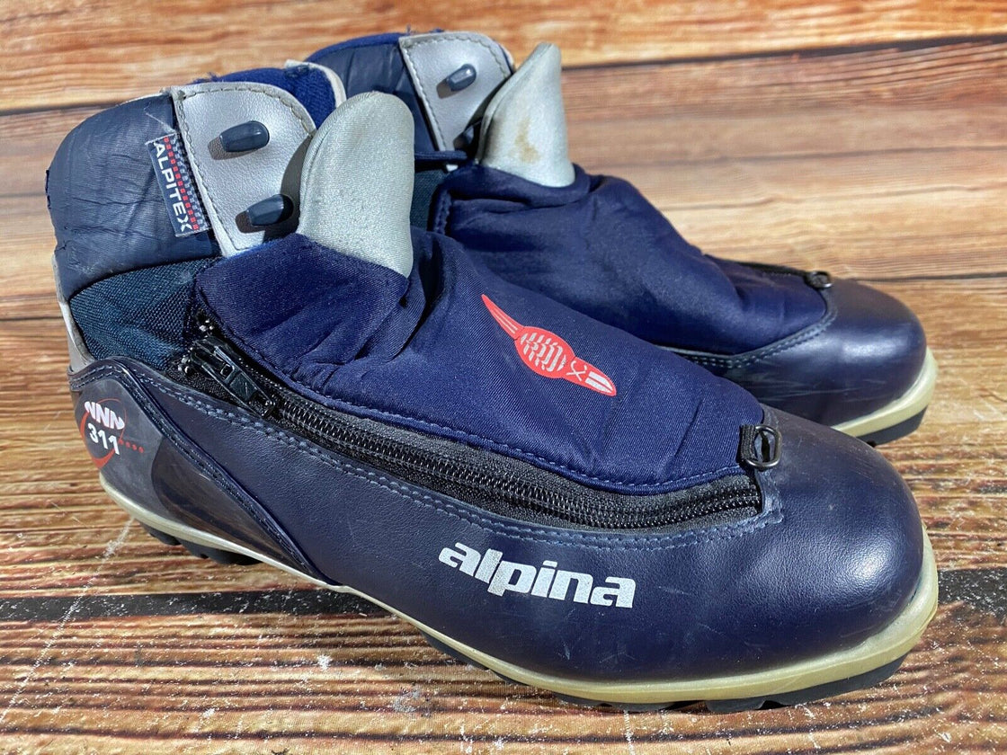 Alpina 311 Nordic Cross Country Ski Boots Size EU40 US7.5 for NNN